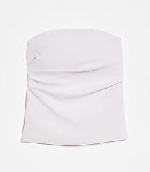 LOFT Versa Crepe Drape Pleated Strapless Top carousel Product Image 5