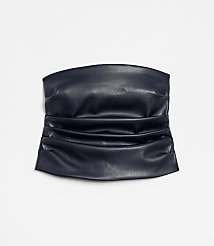 LOFT Versa Faux Leather Bustier carousel Product Image 5