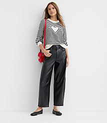 Heart Stripe Blouson Sweater carousel Product Image 3
