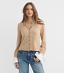 Poplin Tie Cuff Cardigan carousel Product Image 3