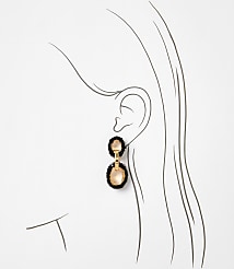 Beaded Link Drop Statement Earrings carousel Product Image 2
