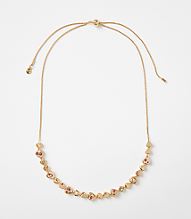 Sparkle Heart Pull Tie Necklace carousel Product Image 1
