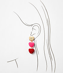 Ombre Heart Drop Earrings carousel Product Image 2