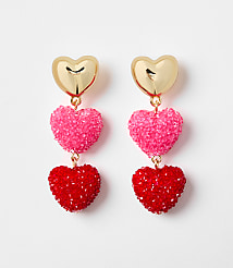 Ombre Heart Drop Earrings carousel Product Image 1