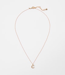 Pave Initial Necklace carousel Product Image 1