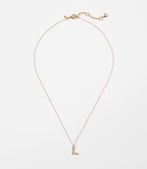 Pave Initial Necklace carousel Product Image 1