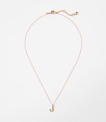 Pave Initial Necklace carousel Product Image 1