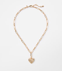 Sparkle Heart Pendant Necklace carousel Product Image 1