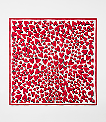 Heart Silk Square Scarf carousel Product Image 2
