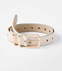 Grommet Double Metal Keeper Suede Belt carousel Product Image 1