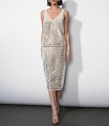 Greylin Ivy V-Neck Velvet Sequin Top carousel Product Image 2