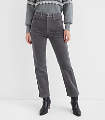 Petite Curvy Straight Corduroy Pants carousel Product Image 1