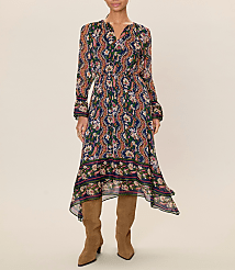 Rebecca Taylor Isha Long Sleeve Dress carousel Product Image 1