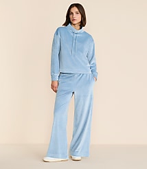 Petite Lou & Grey Ribbed Velour Side Slit Wide Leg Pants carousel Product Image 1