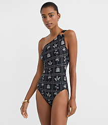 LOFT Beach Palm Ring One Shoulder One Piece Swimsuit carousel Product Image 3
