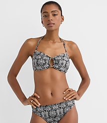 LOFT Beach Palm Hook Keyhole Bandeau Bikini Top carousel Product Image 2