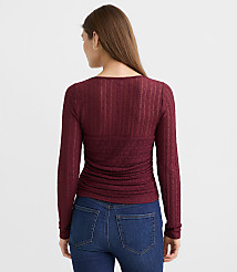 Lace Ruched Bodice Top carousel Product Image 3