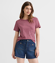 Striped Everyday Crew Tee carousel Product Image 1