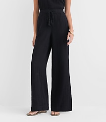 Petite LOFT Beach Triple Cloth Wide Leg Pants carousel Product Image 2