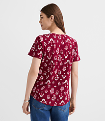 Floral Everyday V-Neck Tee carousel Product Image 3
