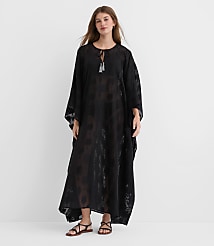 LOFT Beach Palm Mesh Maxi Swimsuit Coverup carousel Product Image 2