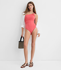 LOFT Beach Ring One Shoulder One Piece Swimsuit carousel Product Image 2