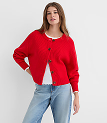 Ribbed Relaxed Cardigan carousel Product Image 1