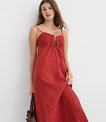 LOFT Beach Hook Keyhole Maxi Dress carousel Product Image 2