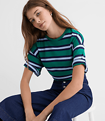 Striped Jersey Modern Tee carousel Product Image 3