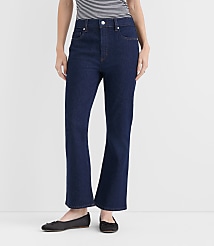 Rivete High Rise Kick Crop Jeans in Nova Wash carousel Product Image 3