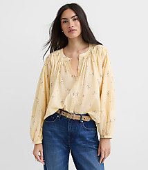 Floral Balloon Sleeve Blouse carousel Product Image 2