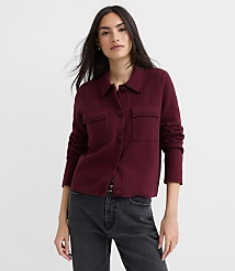 Embroidered Trim Sweater Jacket carousel Product Image 1