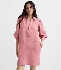 Seamed Zip Mini Pocket Dress carousel Product Image 1