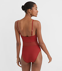 LOFT Beach Mesh One Piece Swimsuit carousel Product Image 3