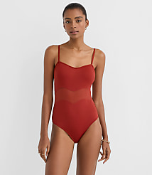 LOFT Beach Mesh One Piece Swimsuit carousel Product Image 1
