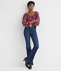 Floral Cinched Scoop Neck Top carousel Product Image 2