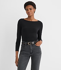 Crepe Jersey Draped Back Top carousel Product Image 2