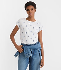 Floral Everyday Crew Tee carousel Product Image 1