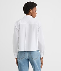 Floral Embroidered Poplin Everyday Abbreviated Shirt carousel Product Image 4