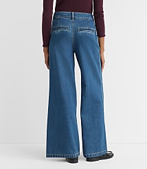 Curvy High Rise Trouser Jeans in Vintage Mid Wash carousel Product Image 2