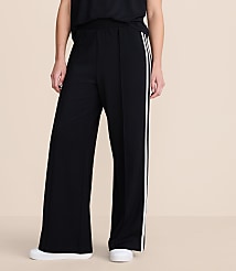 Lou & Grey Double Stripe Pintucked Luvstretch Wide Leg Pants carousel Product Image 2