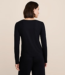 Lou & Grey Softened Modal Scoop Neck Pajama Tee carousel Product Image 3