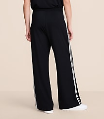 Lou & Grey Double Stripe Pintucked Luvstretch Wide Leg Pants carousel Product Image 3