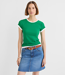 Layered Perfect Ribbed Tee carousel Product Image 2