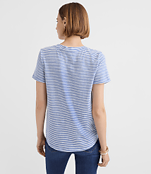 Striped Everyday V-Neck Tee carousel Product Image 3