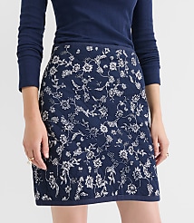 Floral Quilted Mini Skirt carousel Product Image 2