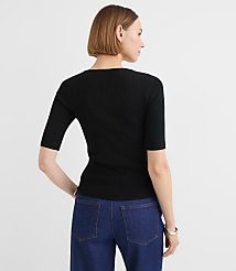 Cutout Sweater Top carousel Product Image 3