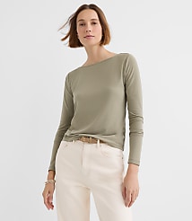 Crepe Jersey Draped Back Top carousel Product Image 1