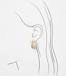 Teardrop Hoop Earrings carousel Product Image 2