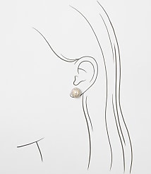 Pearlized Crystal Stud Earrings carousel Product Image 2